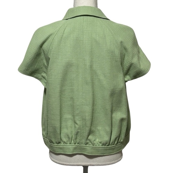 TALBOTS - SIZE 14P - SPRING STYLE SUIT JACKET - GREEN - EXCELLENT CONDITION - Picture 4 of 9